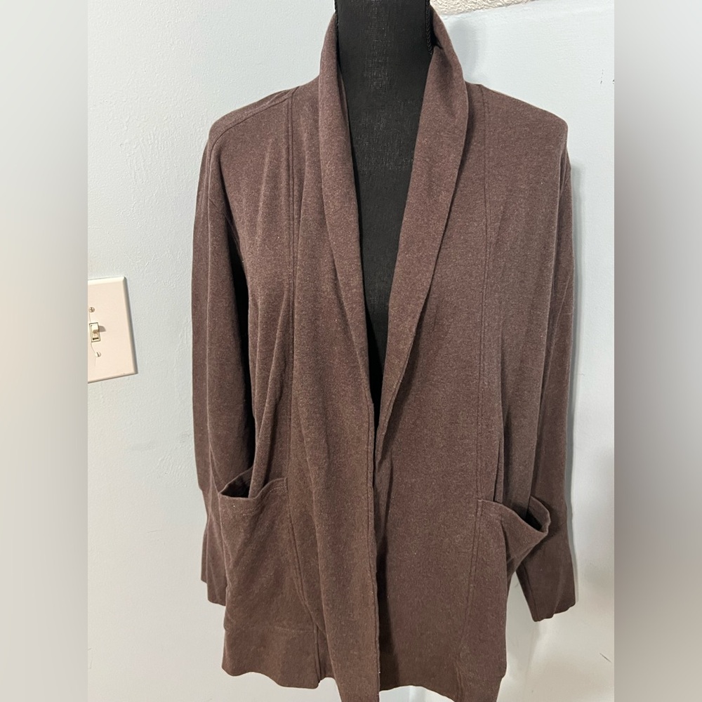 Pact Women's Airplane Short Drape Cardigan Size M